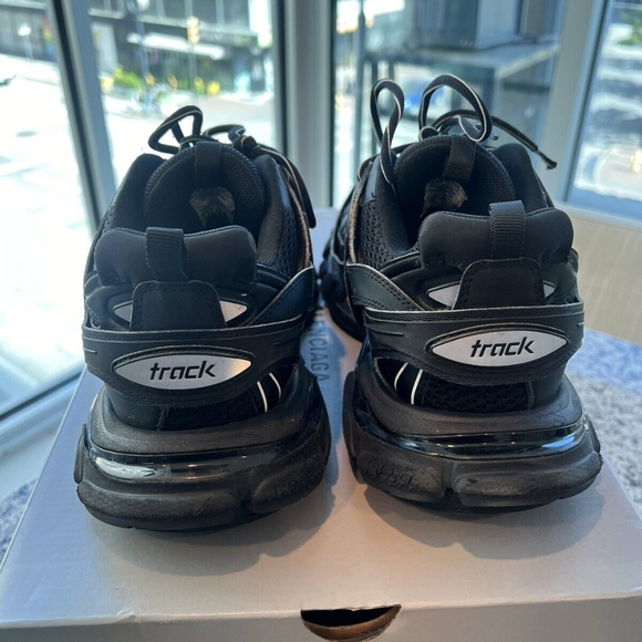 Balenciaga Track - Triple Black Size 10 US - Picture 3 of 4